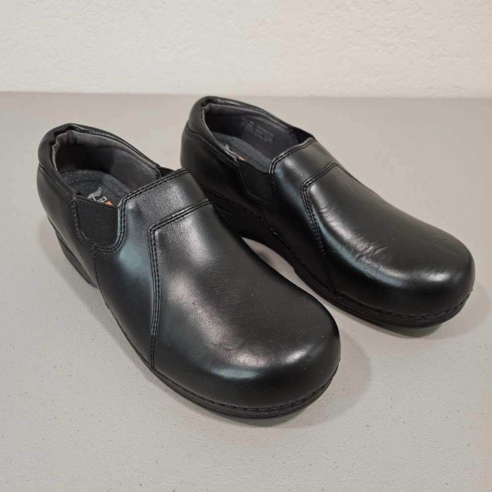Dansko XP Leather Clogs Black Comfort‎ Nurse Shoes EU 41  US 10.5